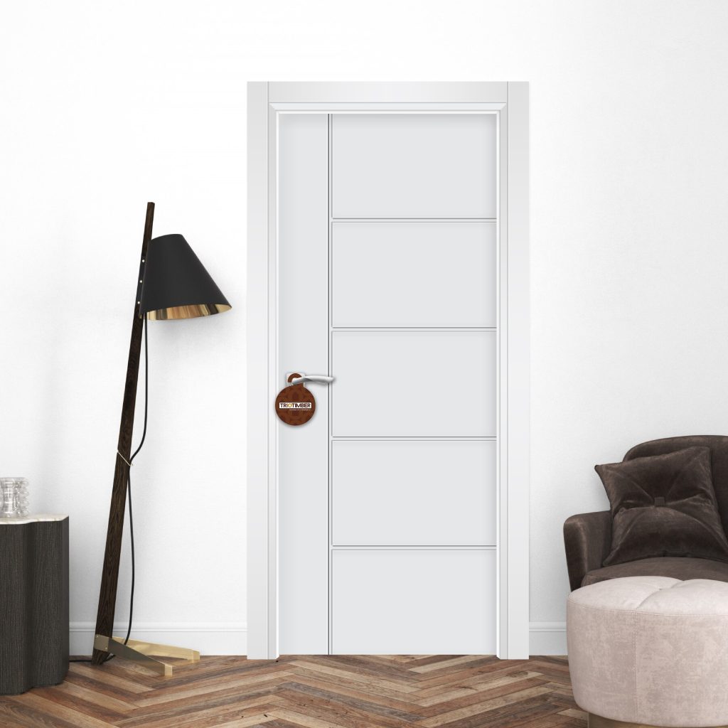 Grooved interior door — TrioTimber