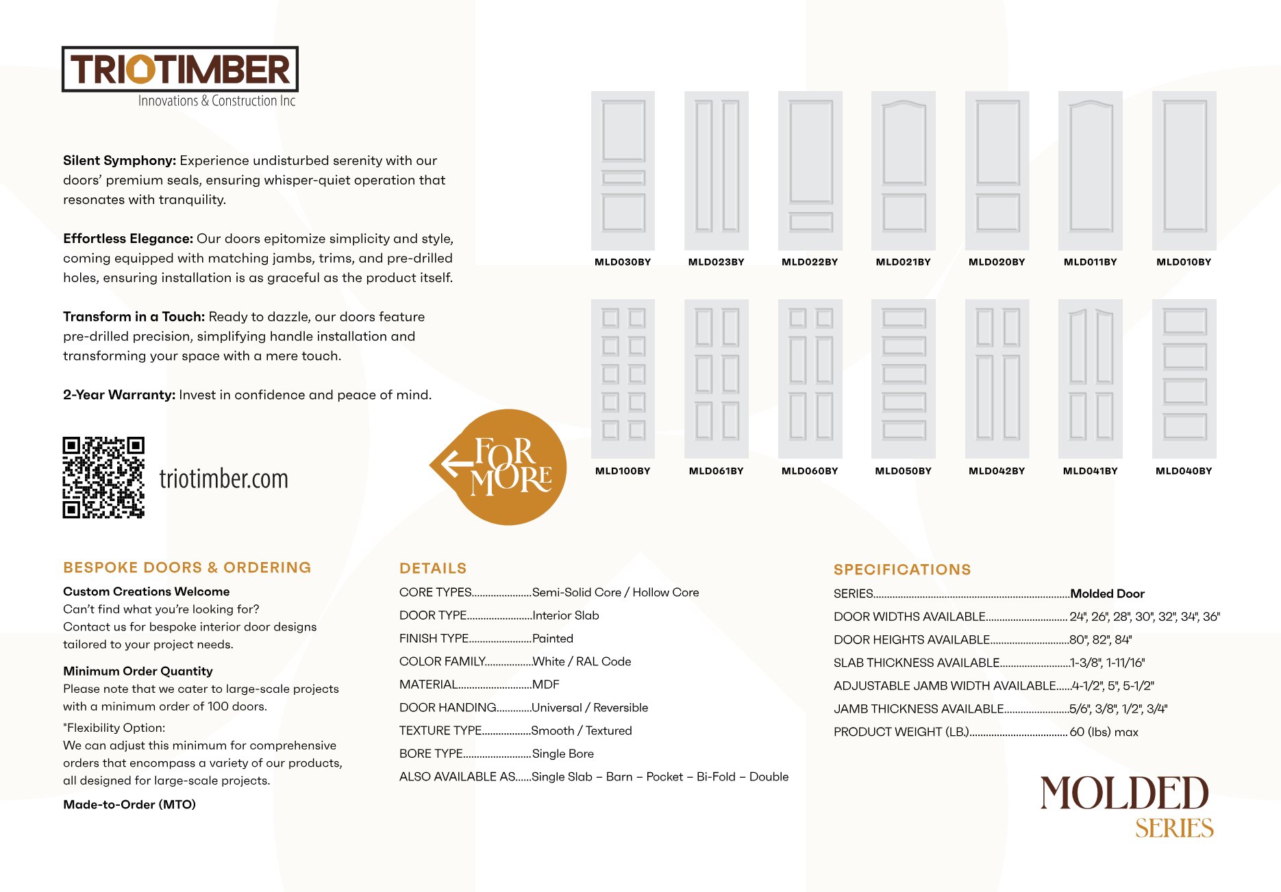 TrioTimber Interior Doors Catalog, page 8 of 22