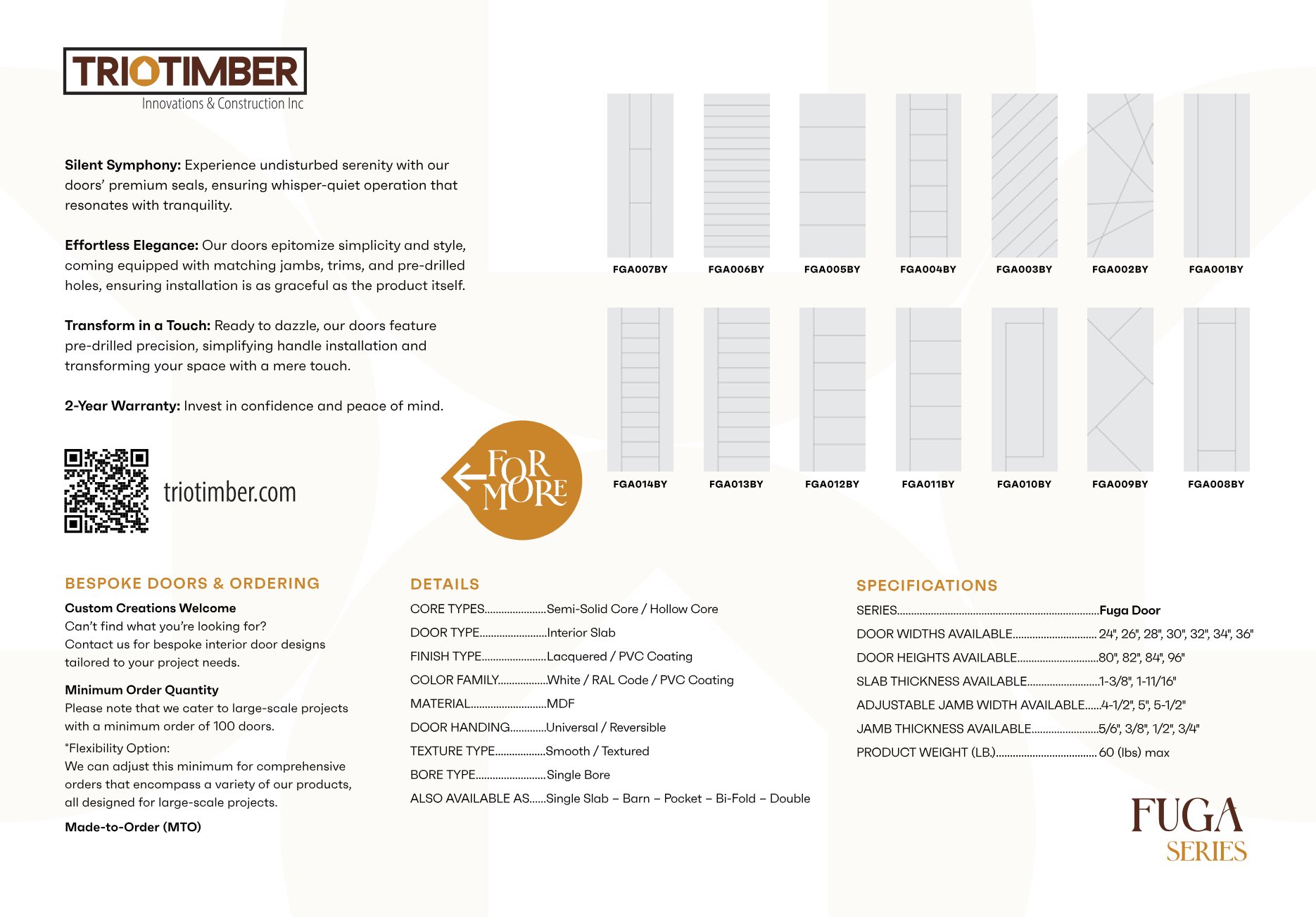 TrioTimber Interior Doors Catalog, page 10 of 22