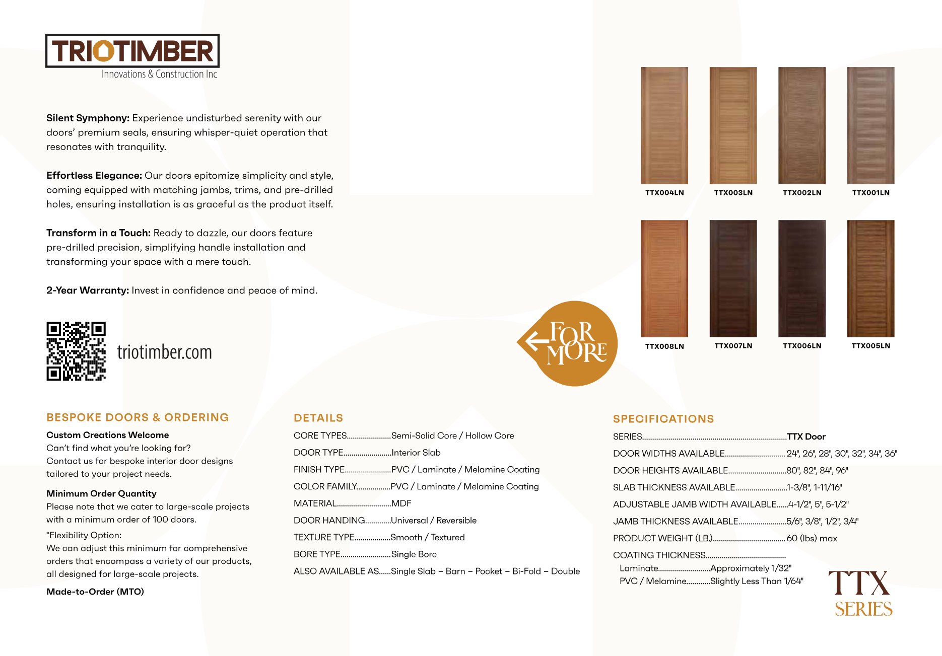 TrioTimber Interior Doors Catalog, page 14 of 22