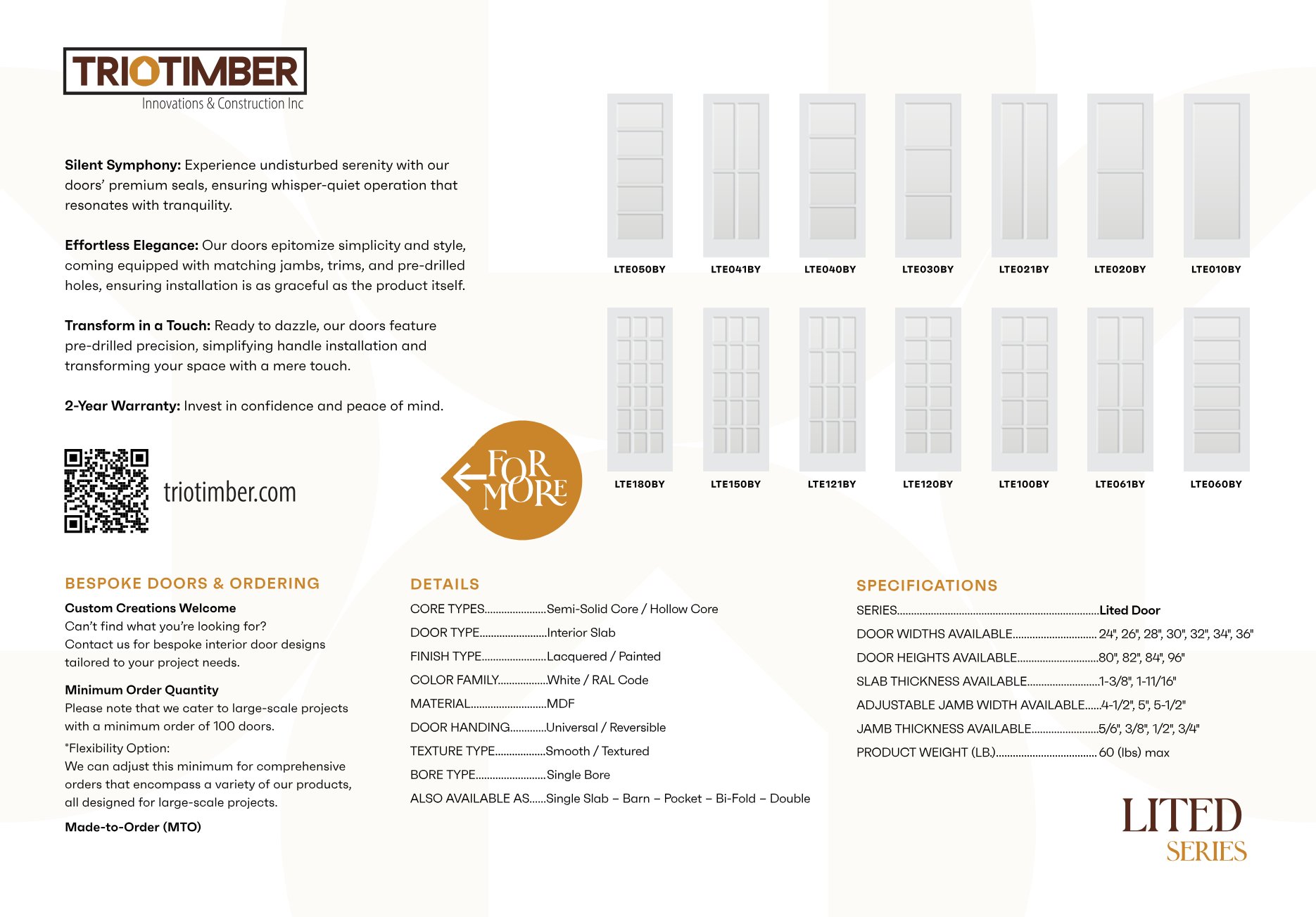 TrioTimber Interior Doors Catalog, page 16 of 22
